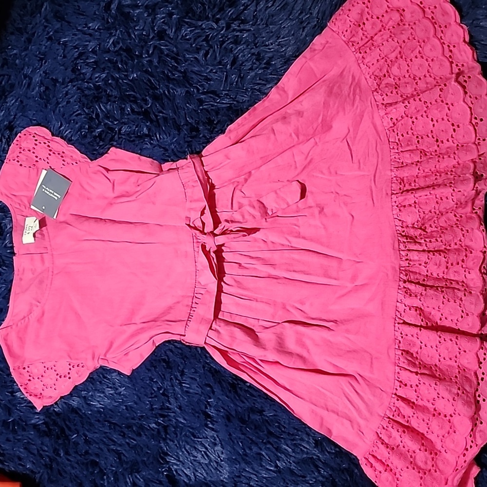 Girls Pink Crown and Ivy Dress